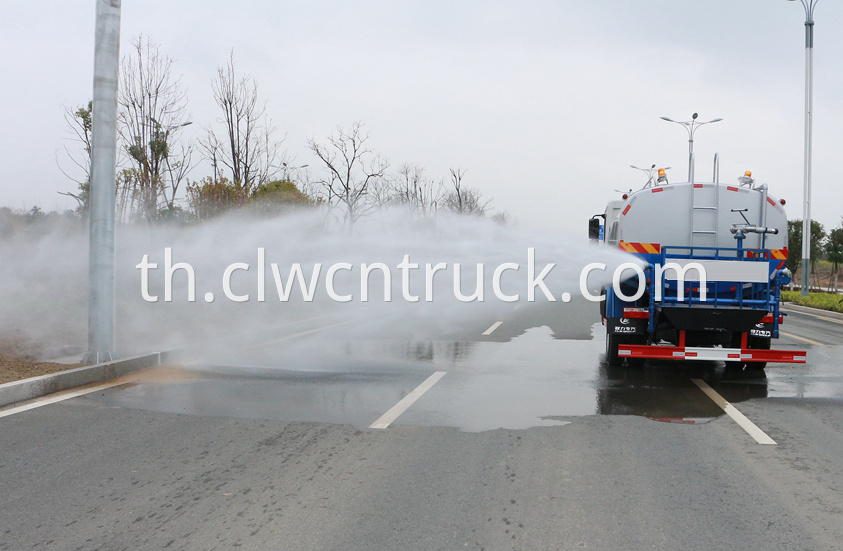 plant watering truck at work 3